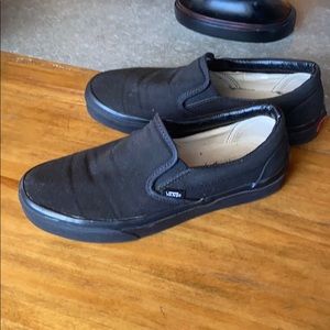 Black Slip On Vans
